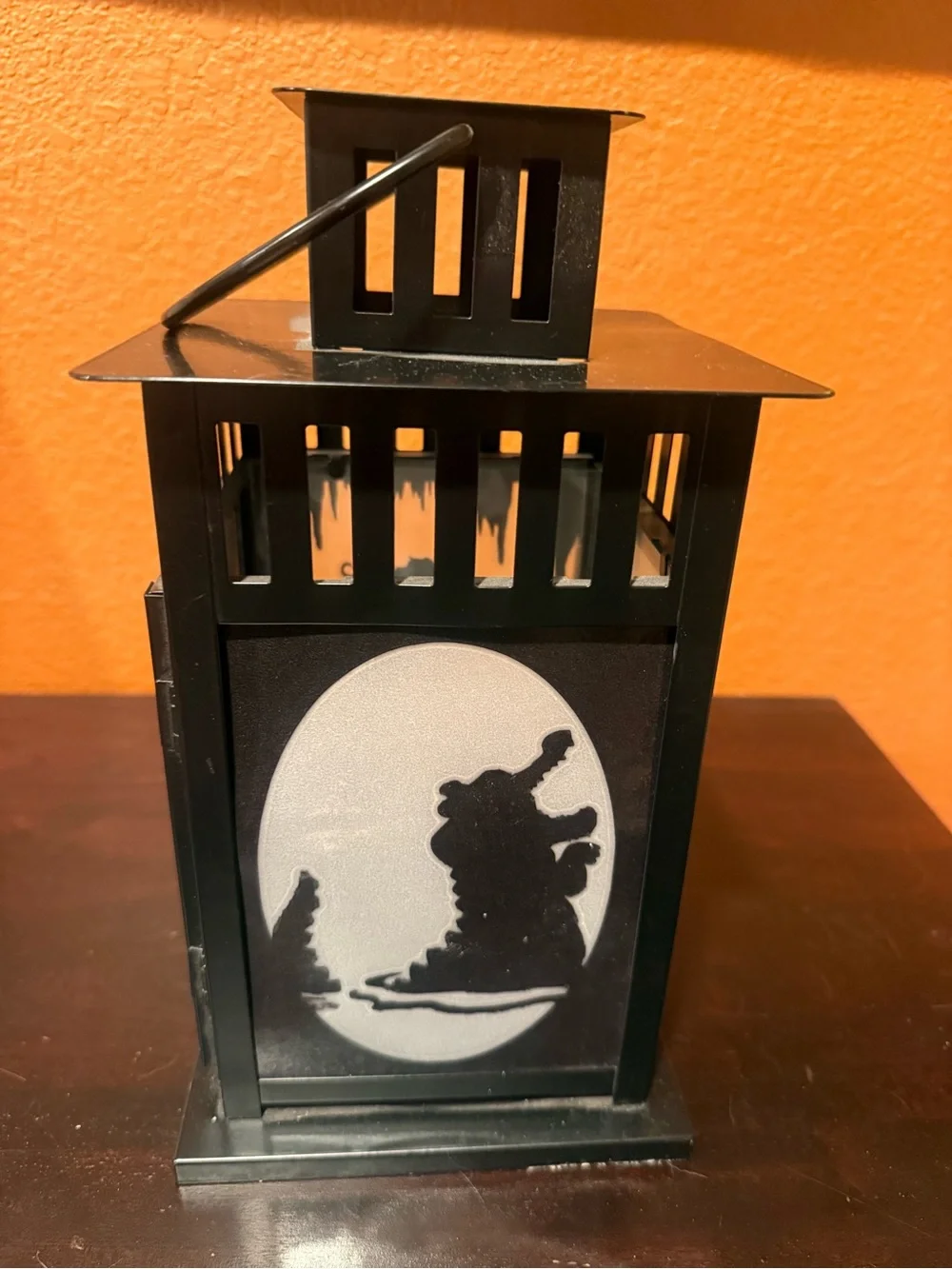 Peter Pan themed 4 sided Black Metal Decorative Lantern